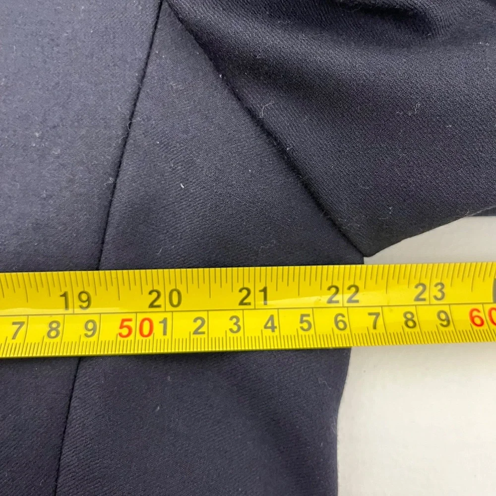 Tasso Elba Mens 42R Single Breasted Blazer Navy Blue Wool Notch Lapel Two-Button
